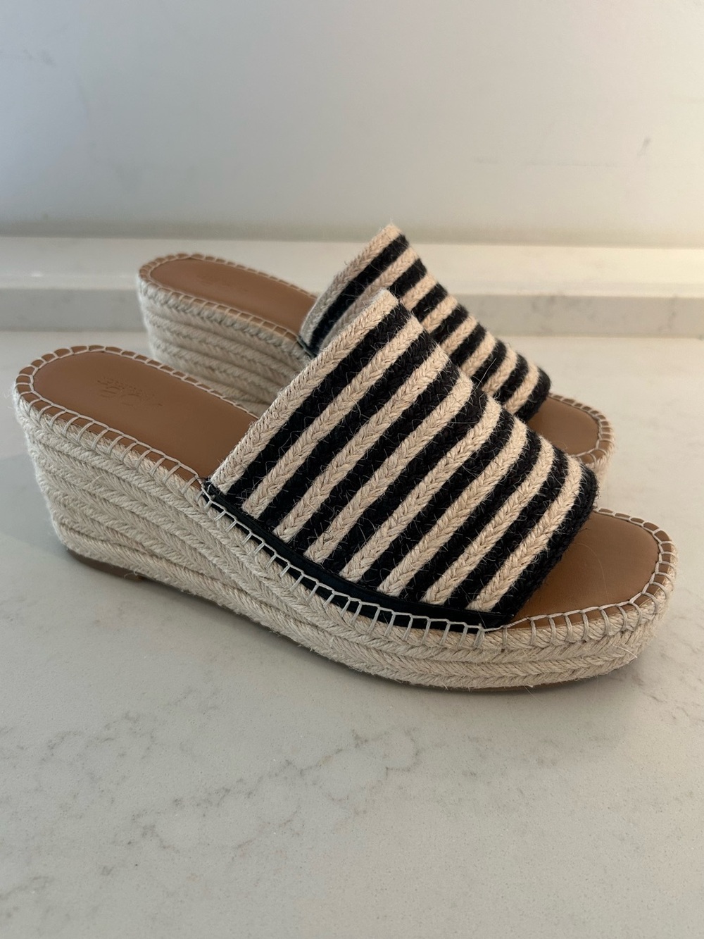 NWOT Nordstrom Rack Jute Wedge Sandals, Size 9